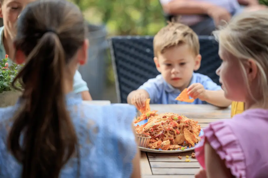 Terras kinderen familierestaurant Troubadour